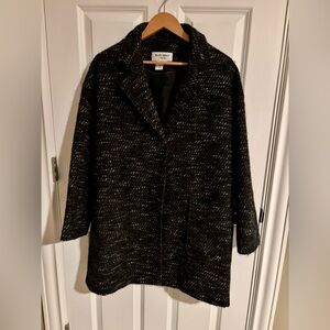 Helene Berman London gorgeous alpaca/cashmere/cotton blend M car coat